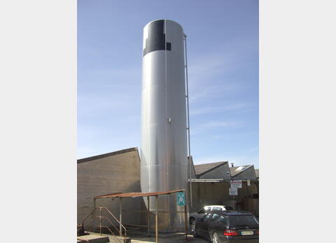 SILO ALUMINIUM 83 M3 - FOND CONIQUE SUR JUPE