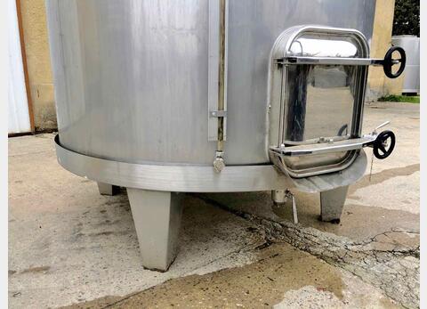 Stainless steel tank - Closed - On feet 50 HL (5 000 liters)