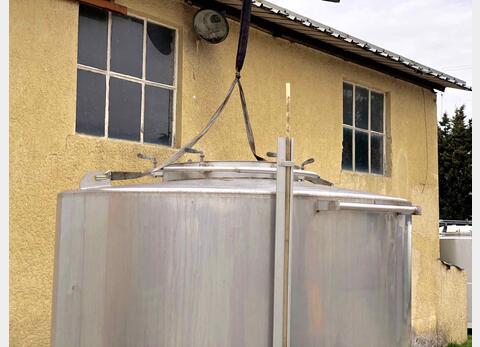Cuve inox - Ferm&eacute;e - Sur pieds 50 HL (5 000 litres)