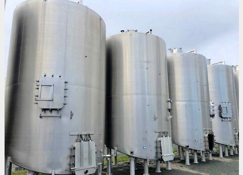Cuve inox 304L - Fond inclin&eacute; 350 HL (35 000 litres) CARTIER