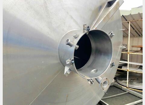 Stainless steel tank - Inclined bottom