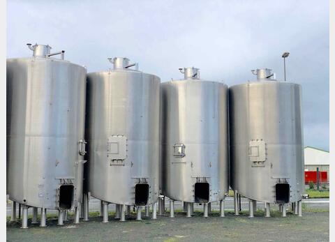 Stainless steel tank - Inclined bottom  350 HL (35 000 liters)