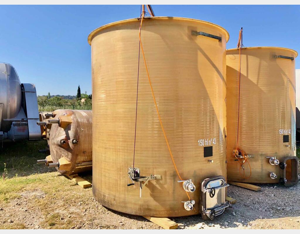 Stainless steel tank - Flat Bottom 150 HL (15 000 liters)