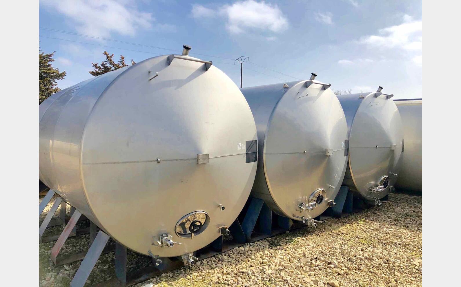 Cuve inox - Horizontale 170 HL ( 17 000 litres)