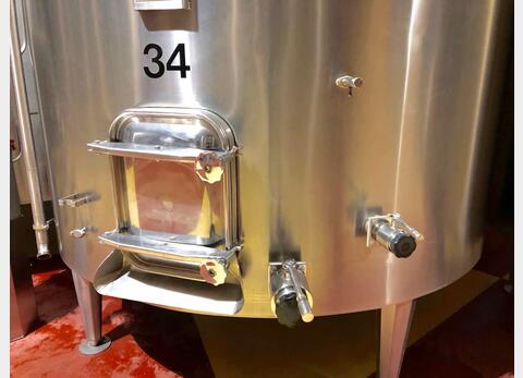 Cuve inox 304 - Avec drapeaux 100 HL (10 000 litres) ETA