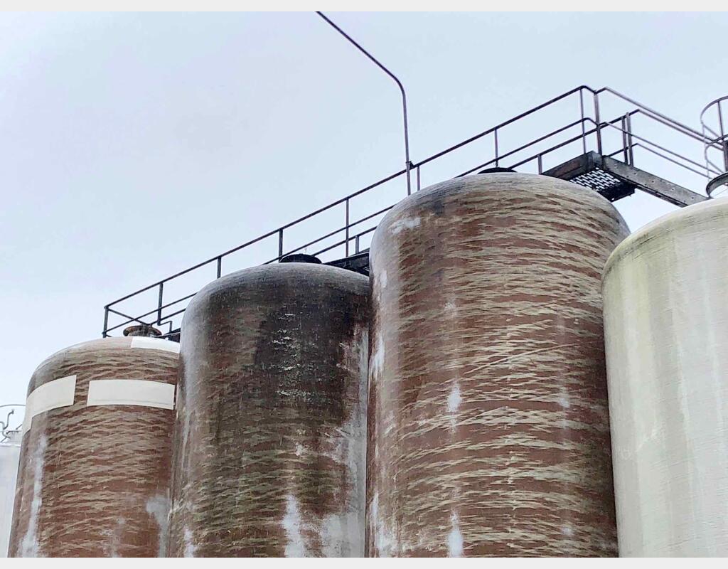 Vertical cylindrical fiber tank - Flat bottom