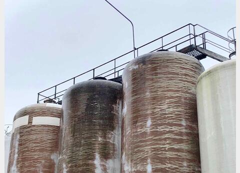 Vertical cylindrical fiber tank - Flat bottom