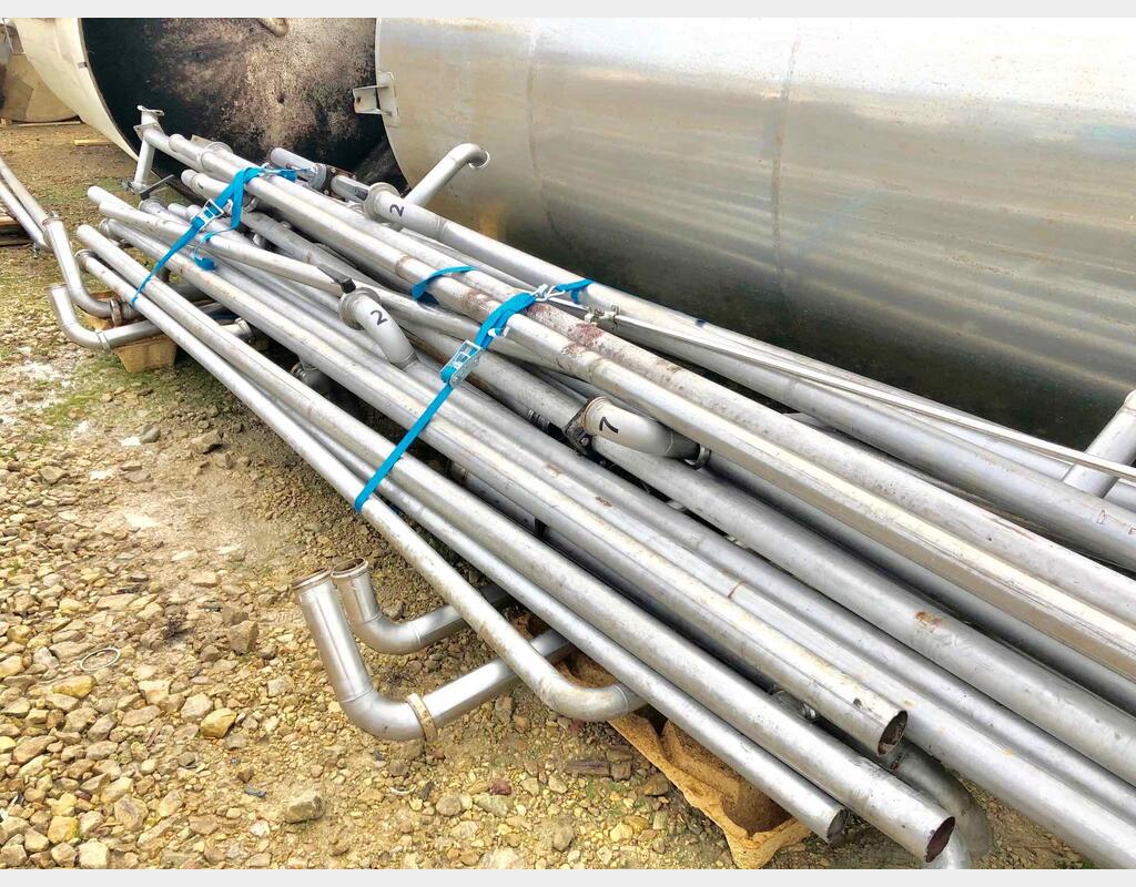 Stainless steel tube, valves - stairs, gateway