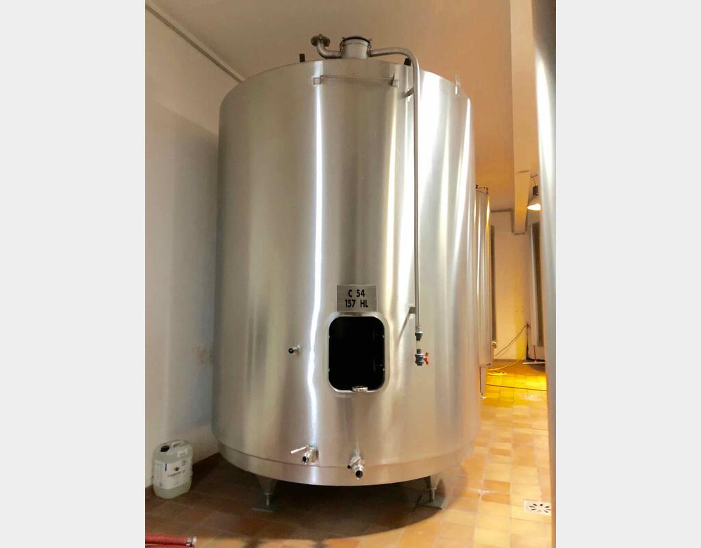 Cuve inox - Fond plat 157 HL (15 700 Litres) PIERRE GUERIN