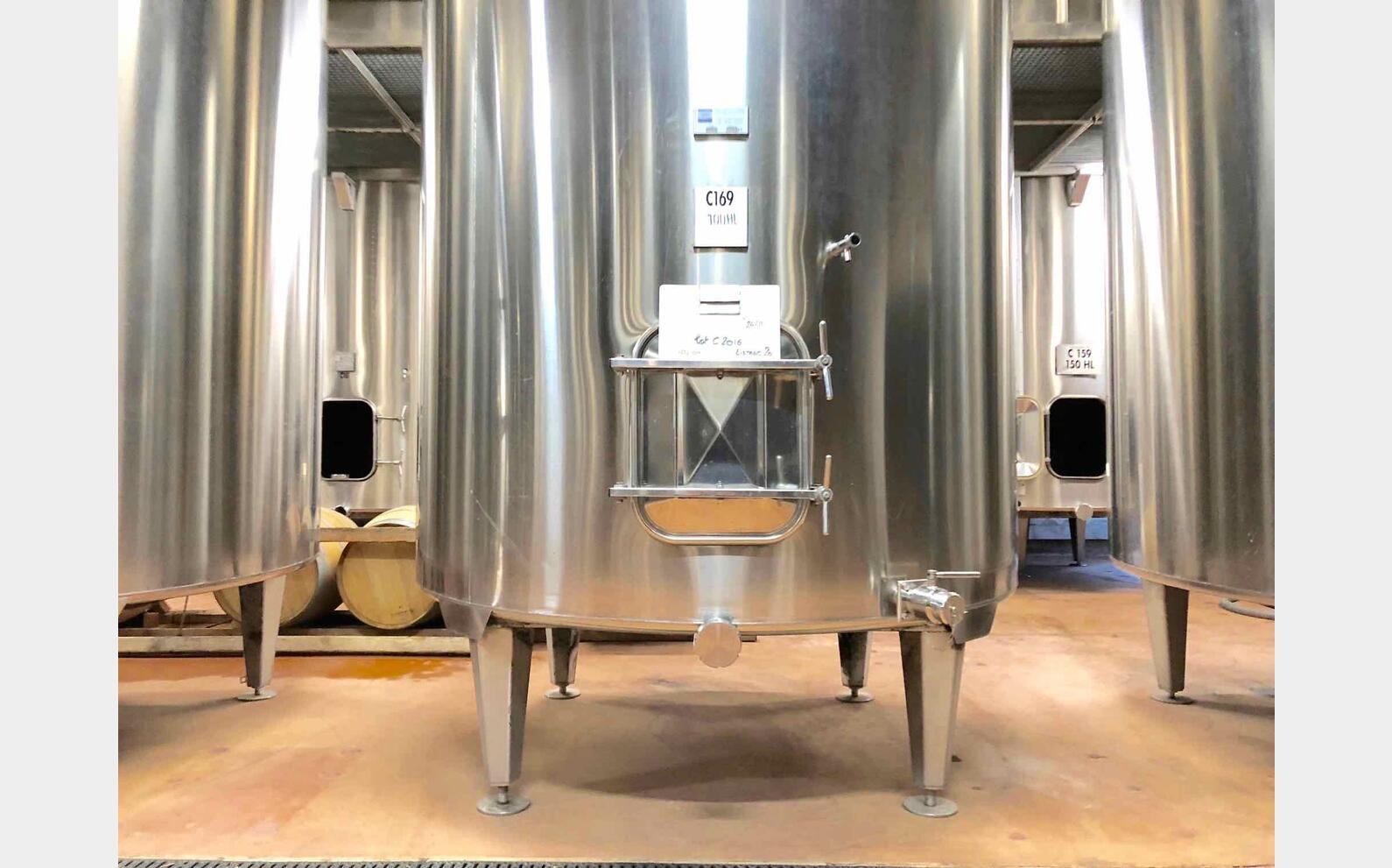 Cuve inox sur pieds 100 HL (10 000 Litres) ALLIANCE INOX