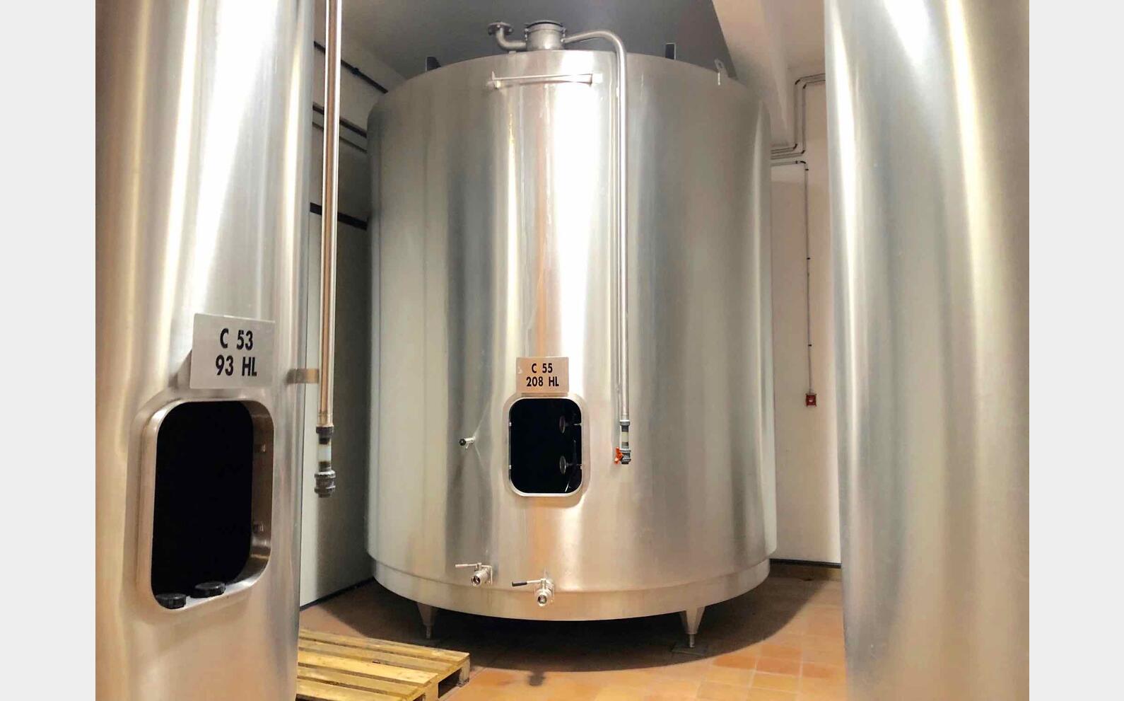 Cuve inox - Fond plat 208 HL (20 800 litres) PIERRE GUERIN