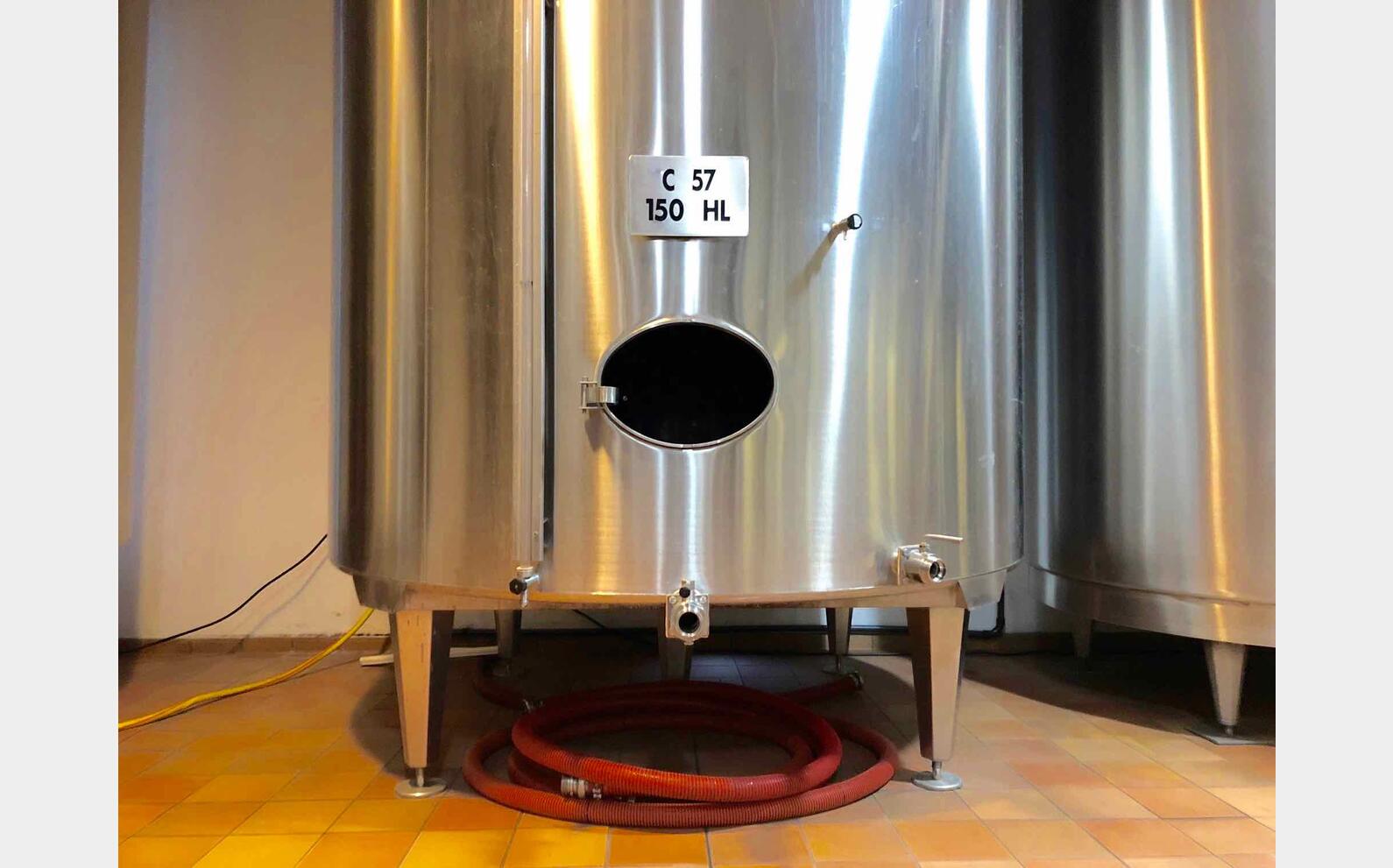 Cuve inox - Fond plat 150 HL (15 000 Litres) PIERRE GUERIN