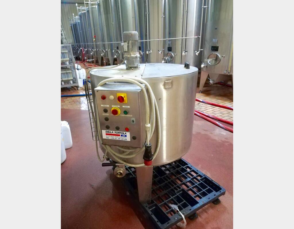 Press filter with mixing tank + tray -  And perlite stock