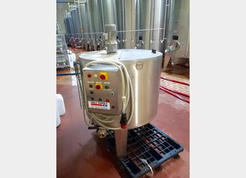 Press filter with mixing tank + tray -  And perlite stock