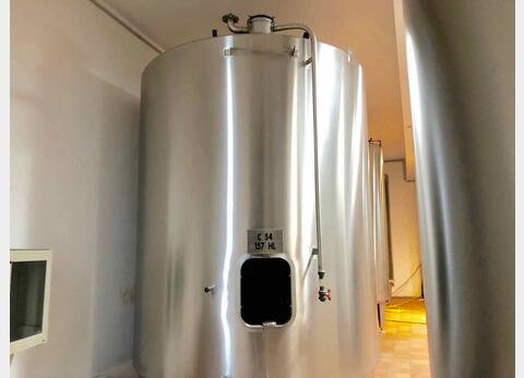 Cuve inox - Fond plat 157 HL (15 700 Litres) PIERRE GUERIN