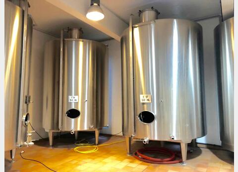 Cuve inox - Fond plat 150 HL (15 000 Litres) PIERRE GUERIN