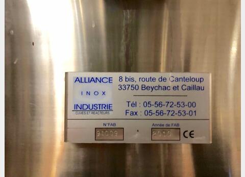 Cuve inox - Avec drapeaux 150 HL (15 000 Litres) ALLIANCE INOX