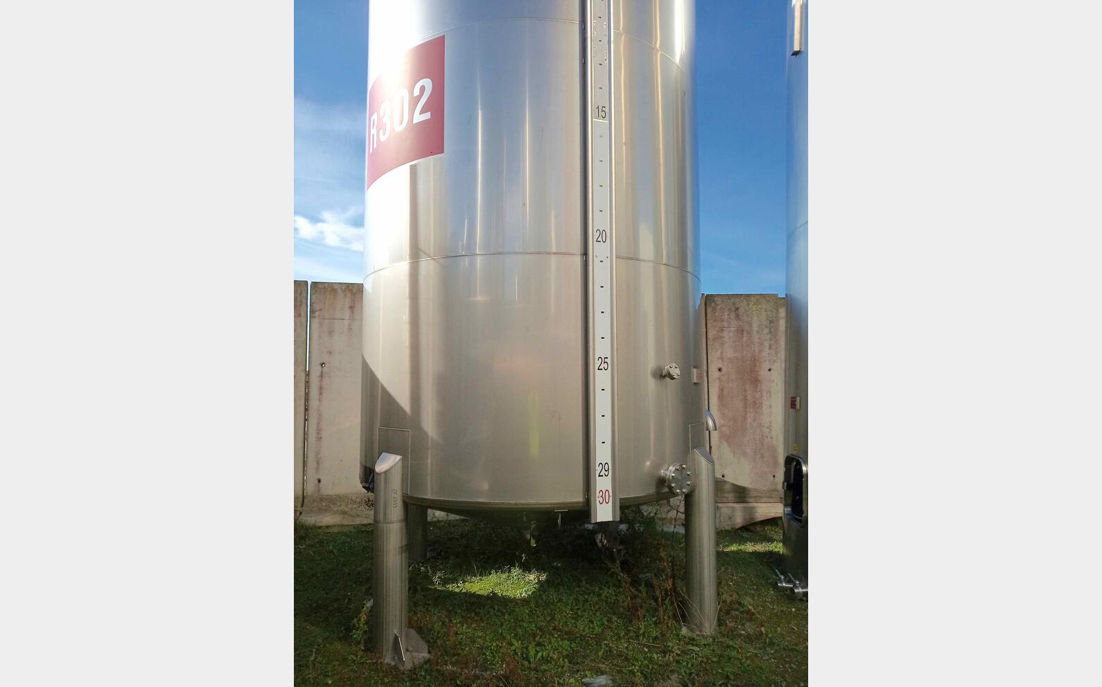 Cuve stockage inox 316L 300 HL (30 000 litres) ARSILAC