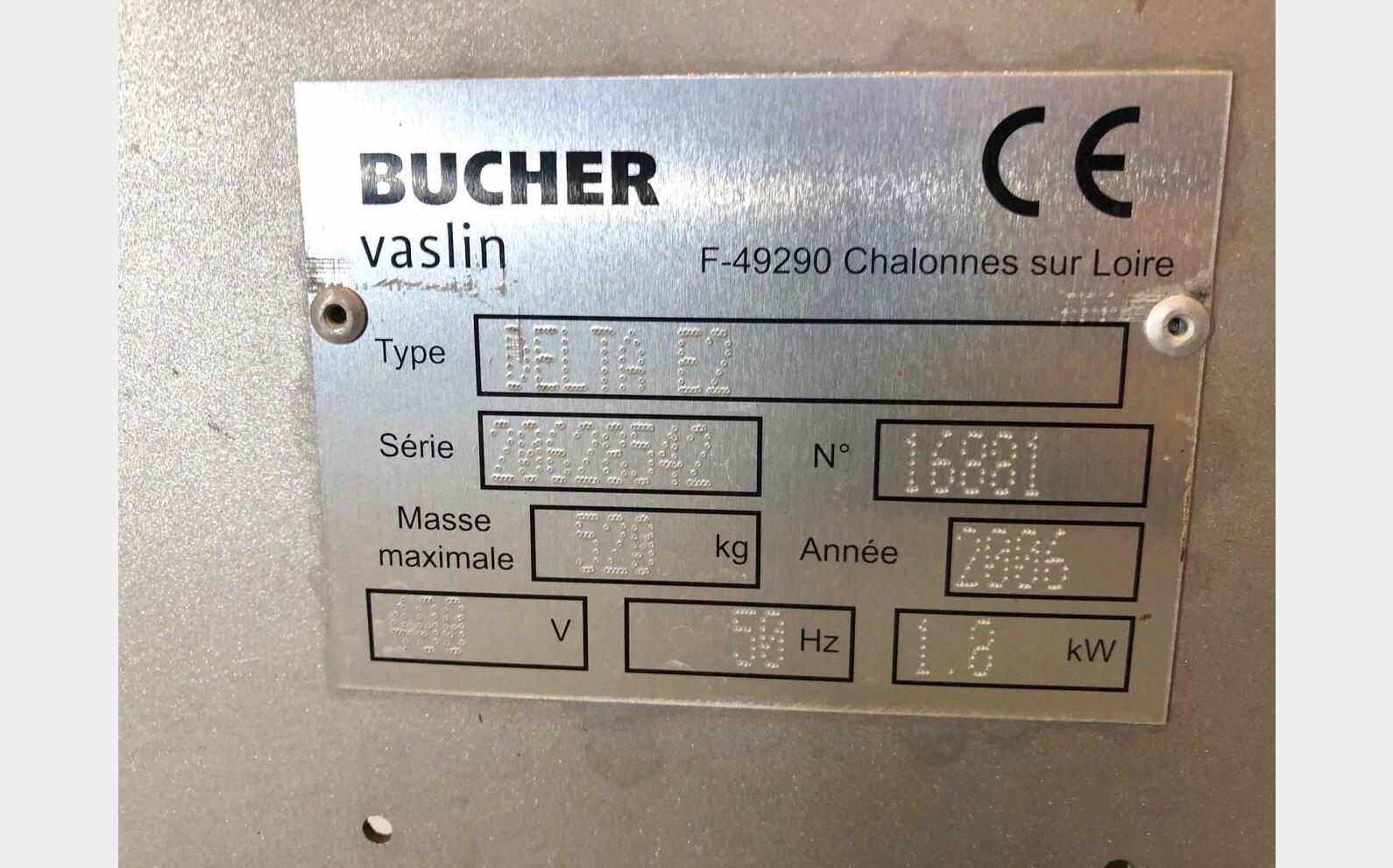 Crusher destemmer  BUCHER VASLIN
