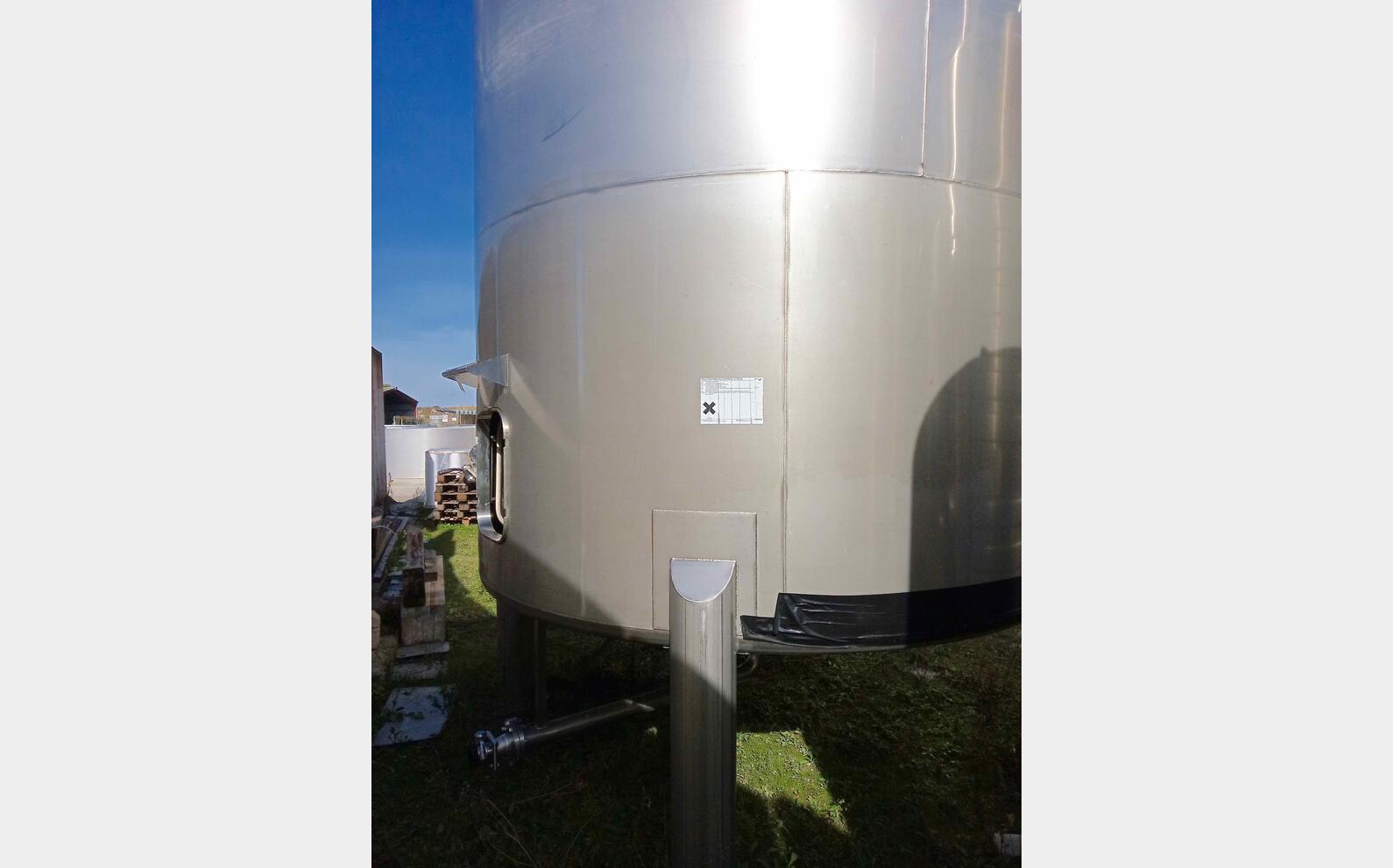 Cuve stockage inox 316L 300 HL (30 000 litres) ARSILAC