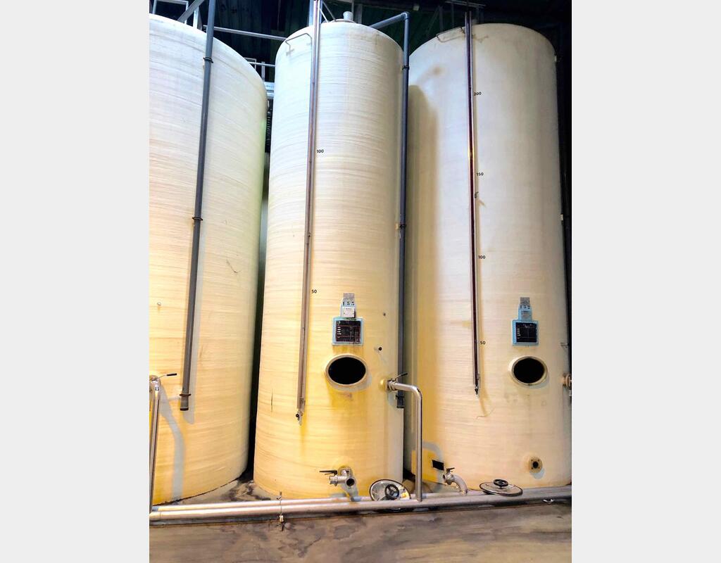 Cuve fibre - Fond bomb&eacute; 150 HL (15000 litres)