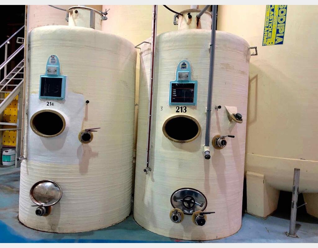 Fiber tank bottom bombed 500 HL (50000 liters)