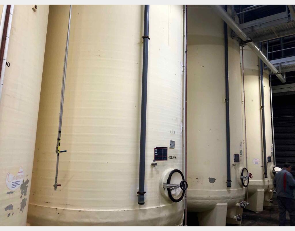 Cuve fibre cylindrique 400 HL (40000 litres)