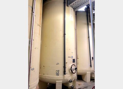 Vertical cylindrical fiber tank - On feet