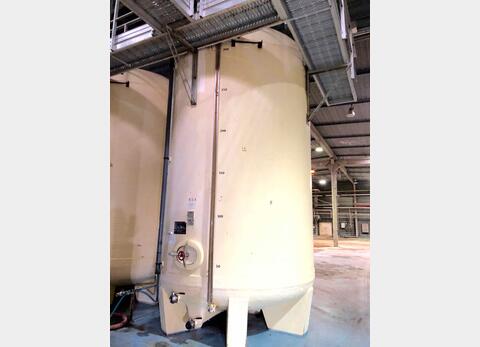 Vertical cylindrical fibre tank - On feet