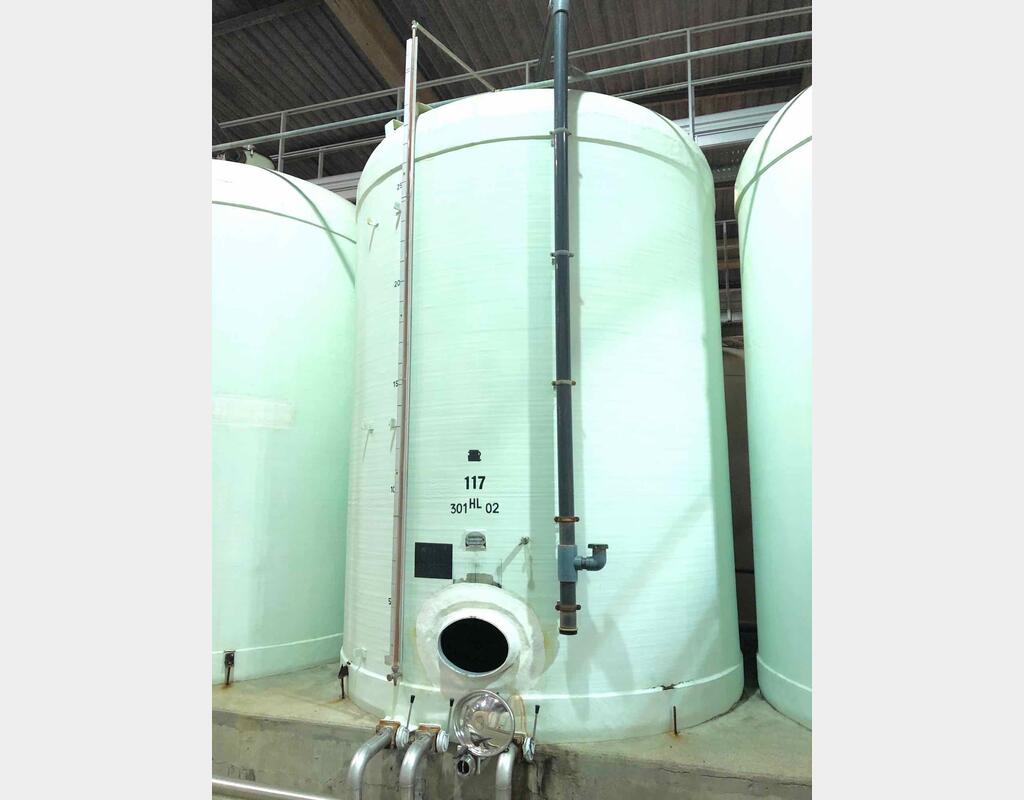 Vertical cylindrical fiber tank - Flat bottom