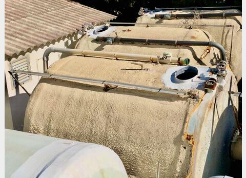 Cuve fibre - Fond plat isol&eacute; 150 HL (15000 litres) SODIPIA
