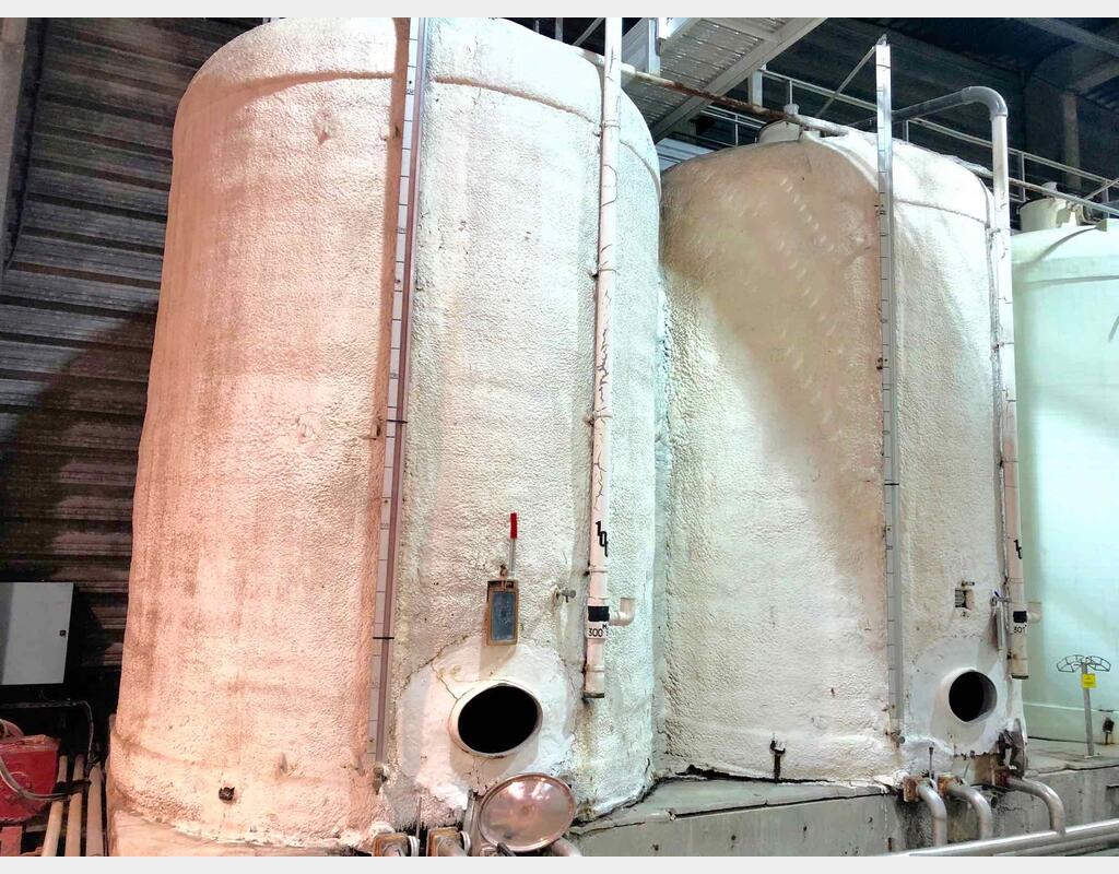 Vertical cylindrical fibre tank - Insulated flat bottom