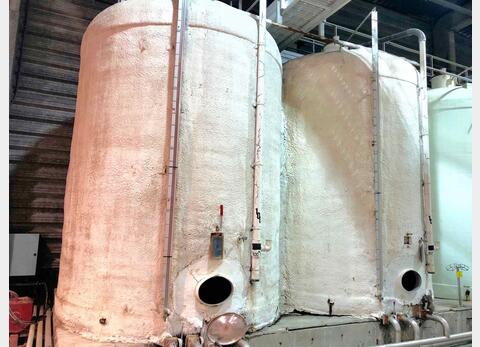 Vertical cylindrical fibre tank - Insulated flat bottom