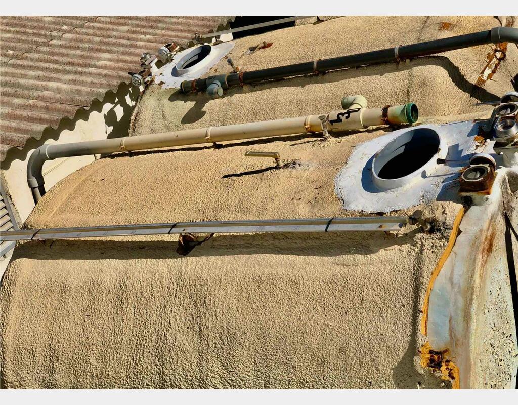 Vertical cylindrical fibre tank - Insulated flat bottom