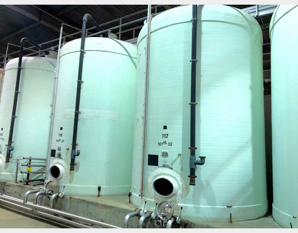 Vertical cylindrical fiber tank - Flat bottom