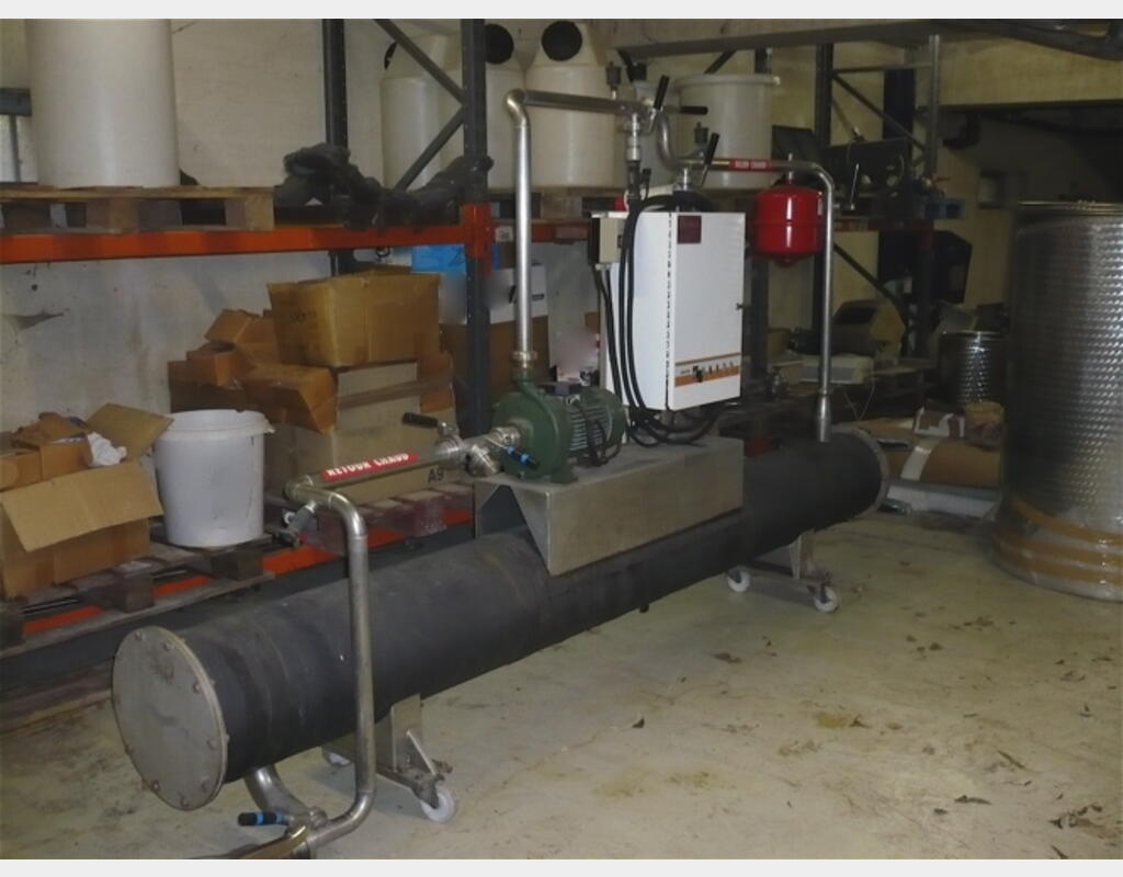 Echangeur tubulaire INOX sur roulette - Marque : INDAGRO