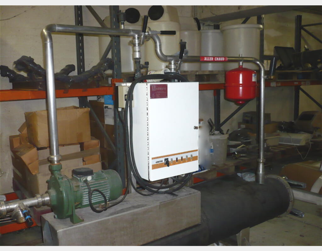 Echangeur tubulaire INOX sur roulette - Marque : INDAGRO