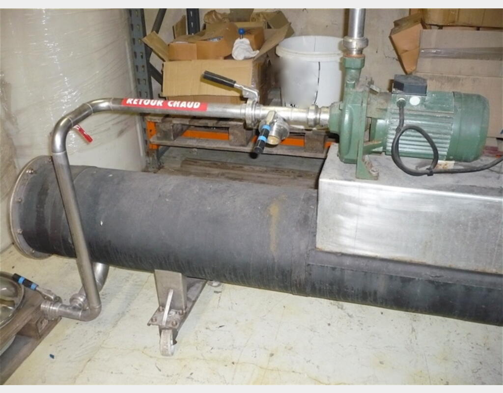 Echangeur tubulaire INOX sur roulette - Marque : INDAGRO