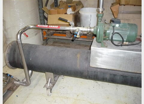 Echangeur tubulaire INOX sur roulette - Marque : INDAGRO