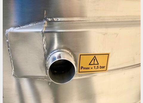 Cuve inox 304 - Circuit serpentin 33.5 HL (3 350 litres) ARSILAC