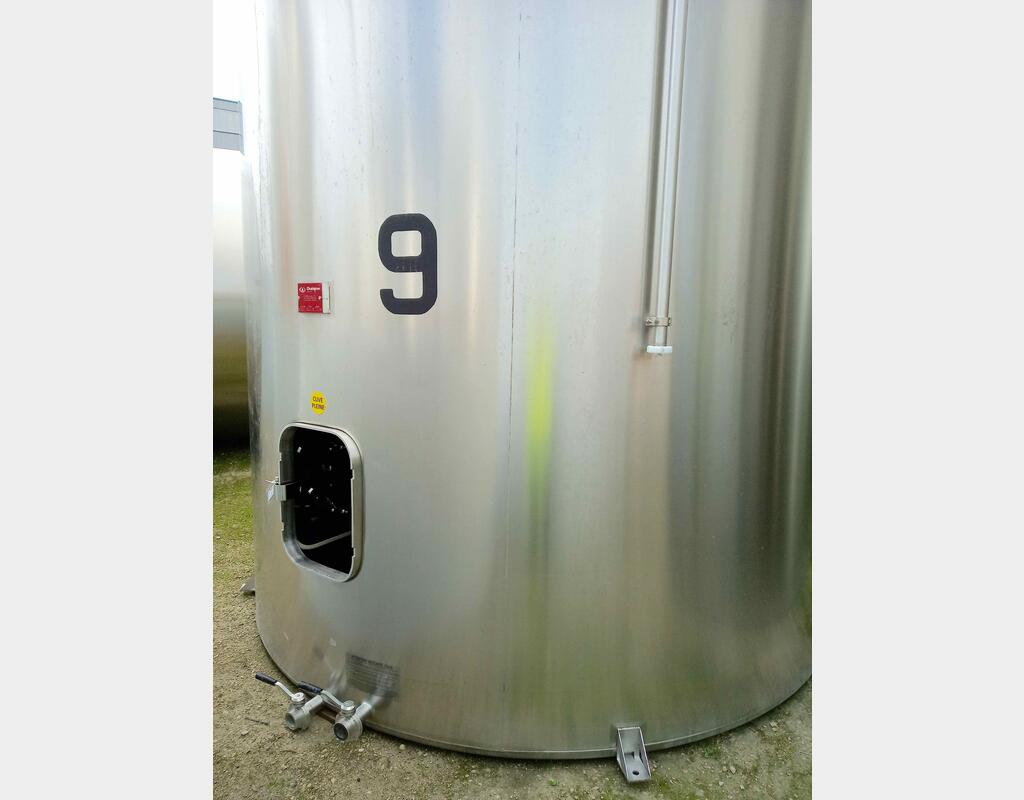 Cuve inox 304L - Stockage - Fond plat