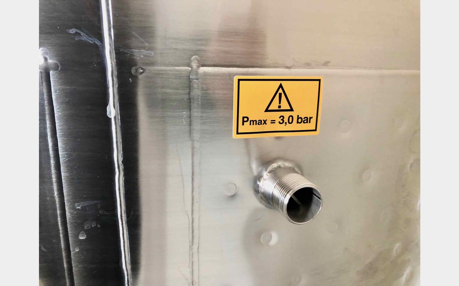 304 ss tank - Honeycomb circuit 9.5 HL (958 litres) ARSILAC