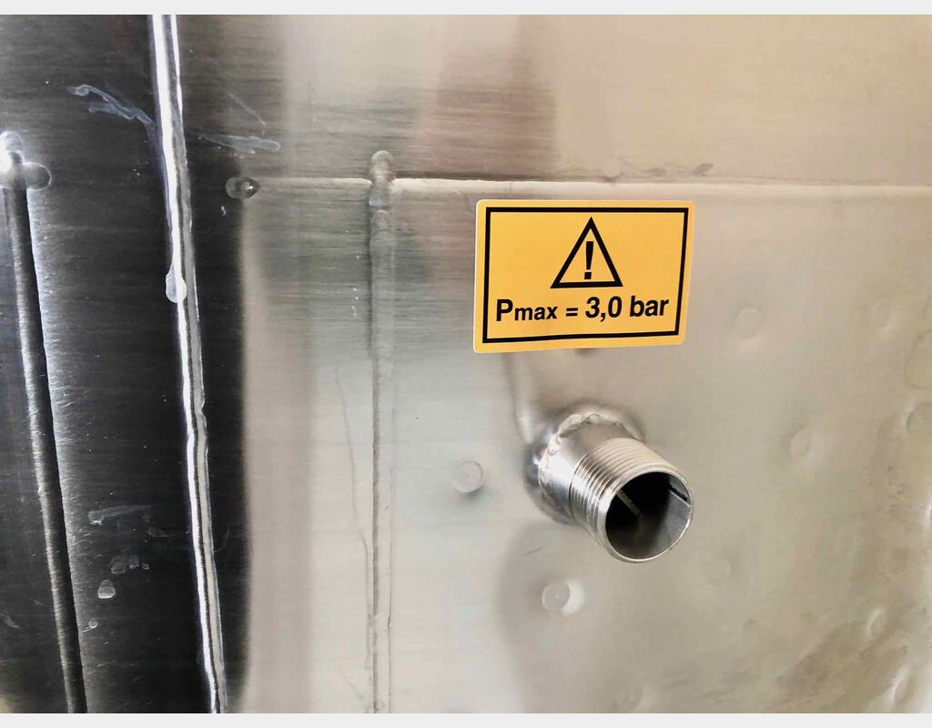 304 stainless steel tank - Model SPABP1000 - 03/21-12