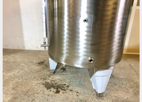 Cuve inox 304 fond bomb&eacute; sur pieds 10.9 HL (1 096 litres) ARSILAC