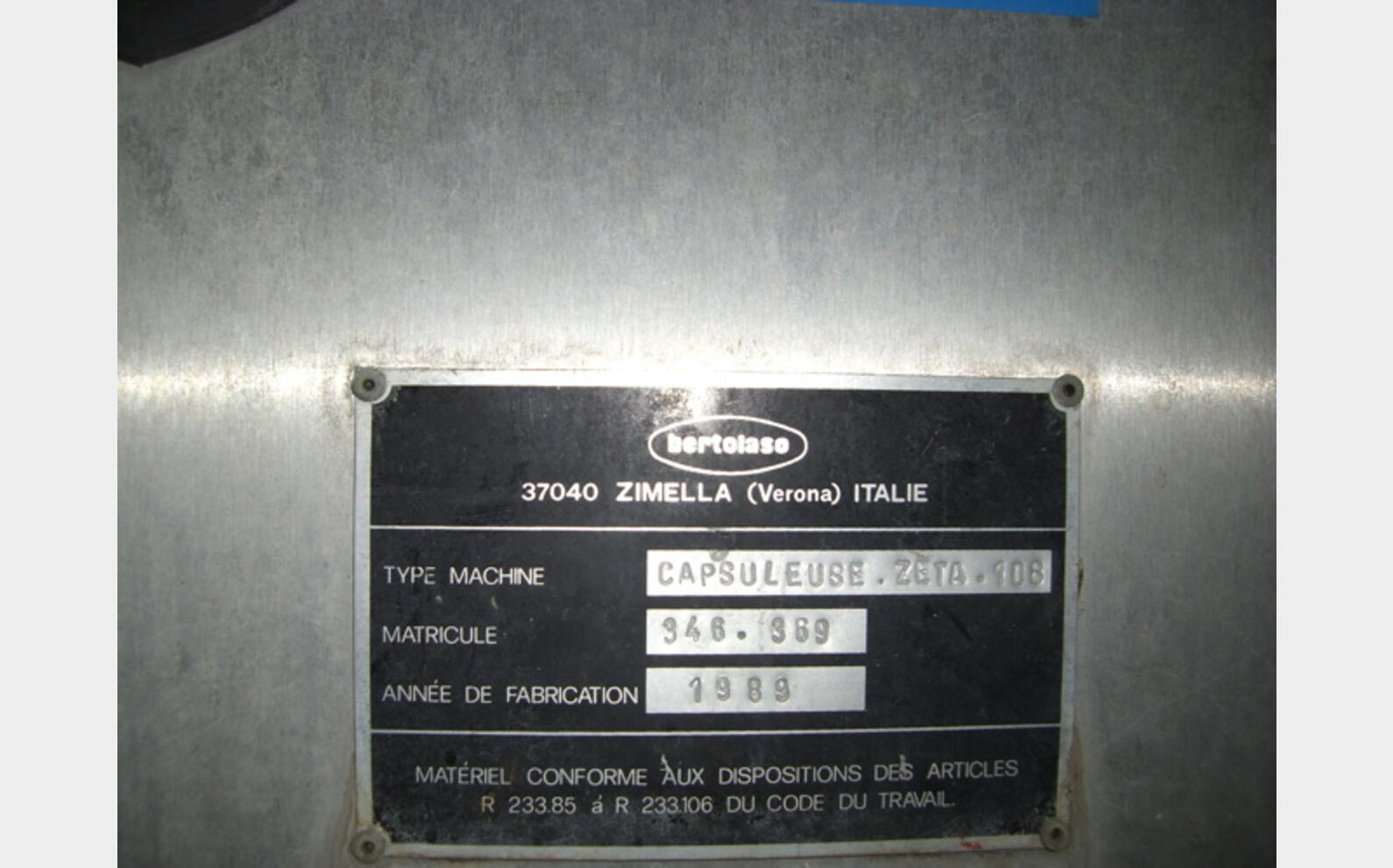 Capsuleuse BERTOLASO 8 tetes
