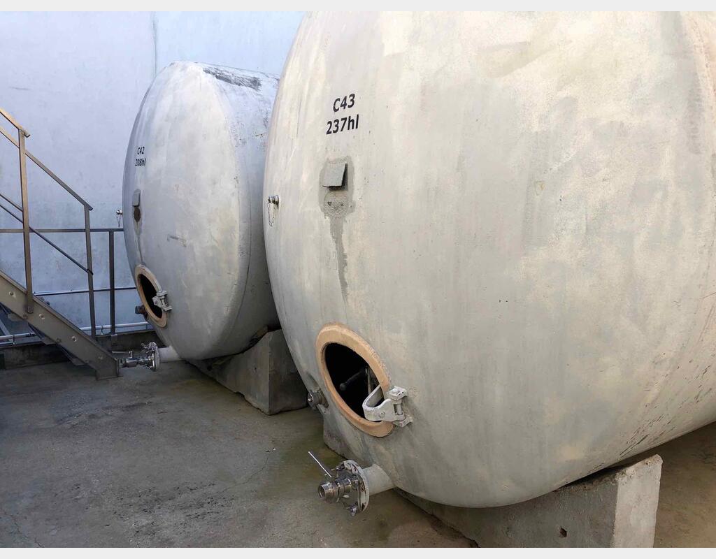 Cuve acier rev&ecirc;tu horizontale