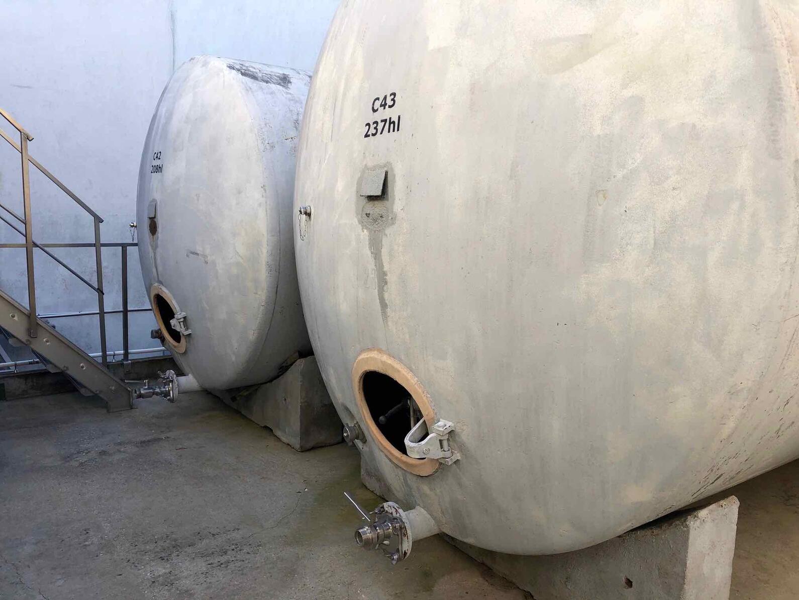 Horizontal coated steel tank - 237 HL (23 700 Liters)