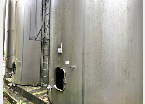 Cuve stockage inox 316L sur radier ETA