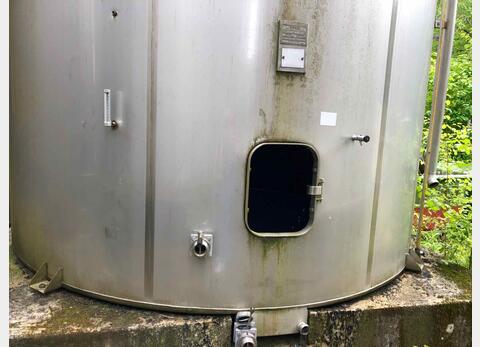 Cuve stockage inox 316L sur radier ETA