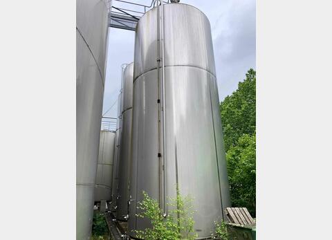 Cuve stockage inox 316L sur radier ETA